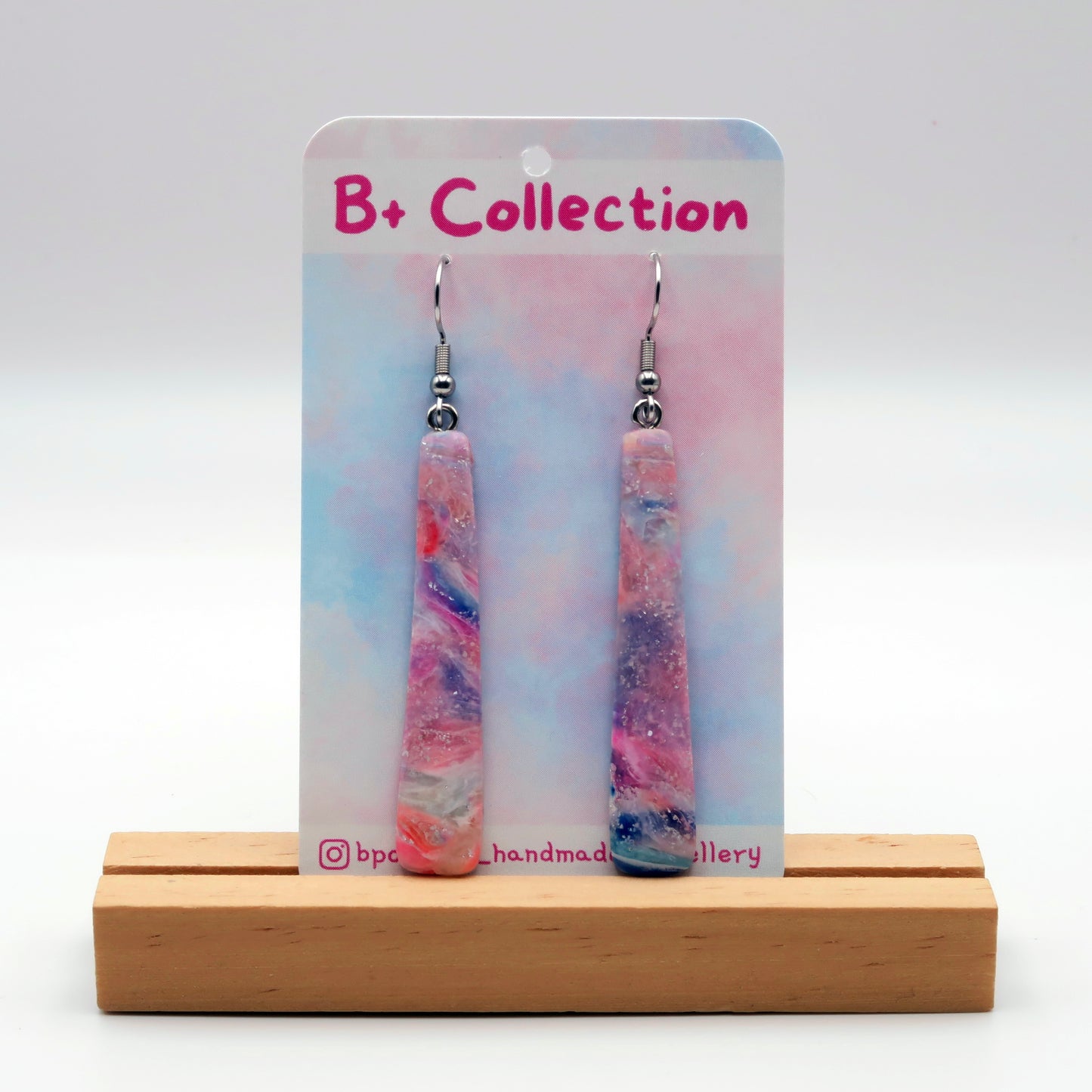 B+ Collection: Long Rainbow Agate Inspired Drops