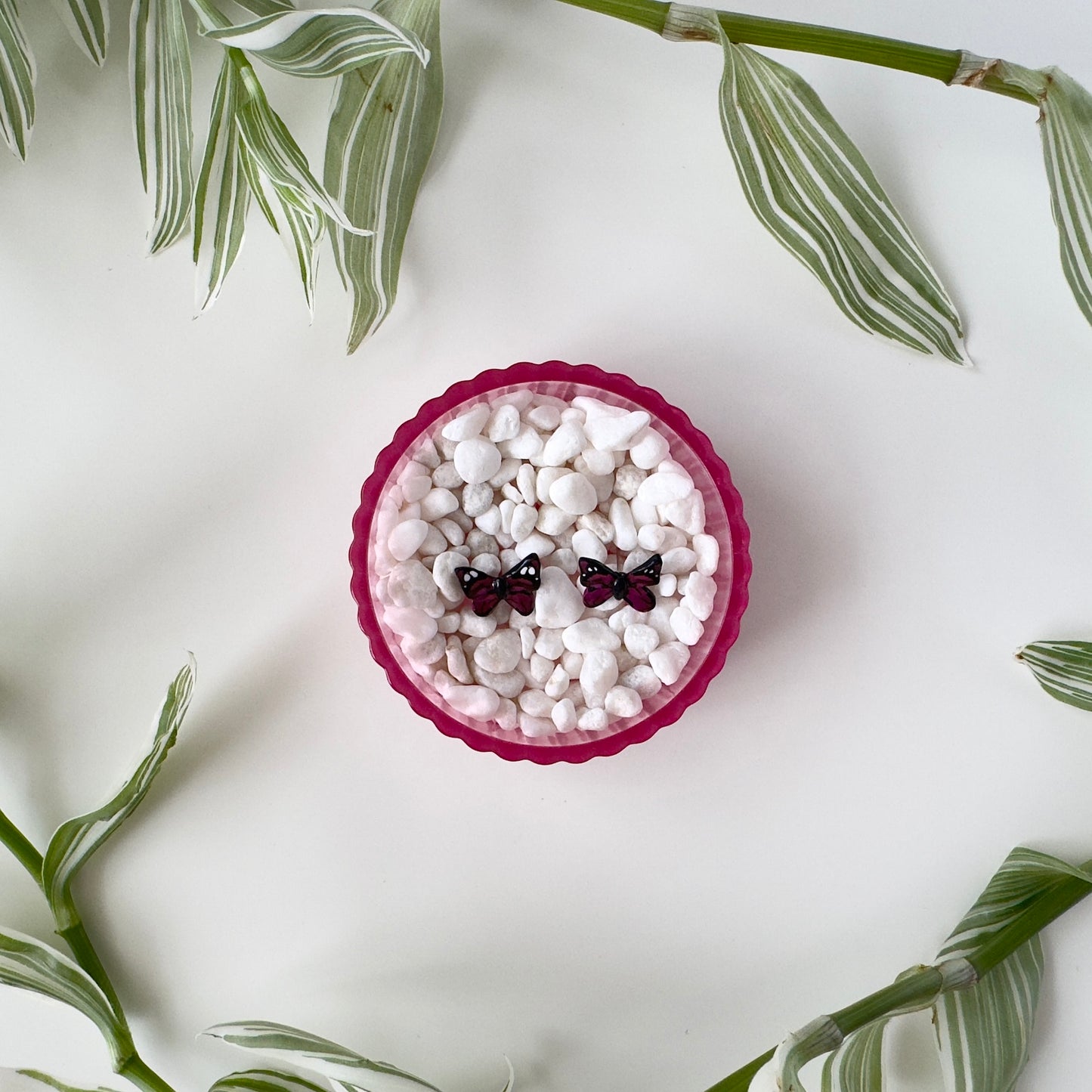 Flora & Fauna: Purple Monarch Studs