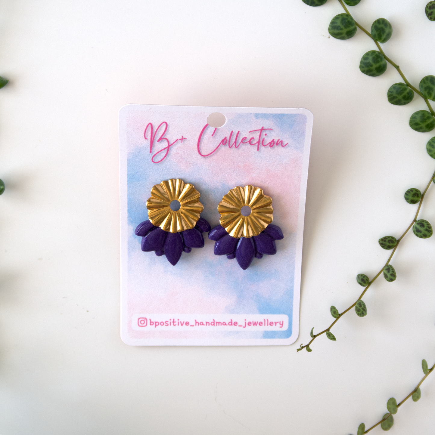 B+ Collection: Lotus Bloom Earrings