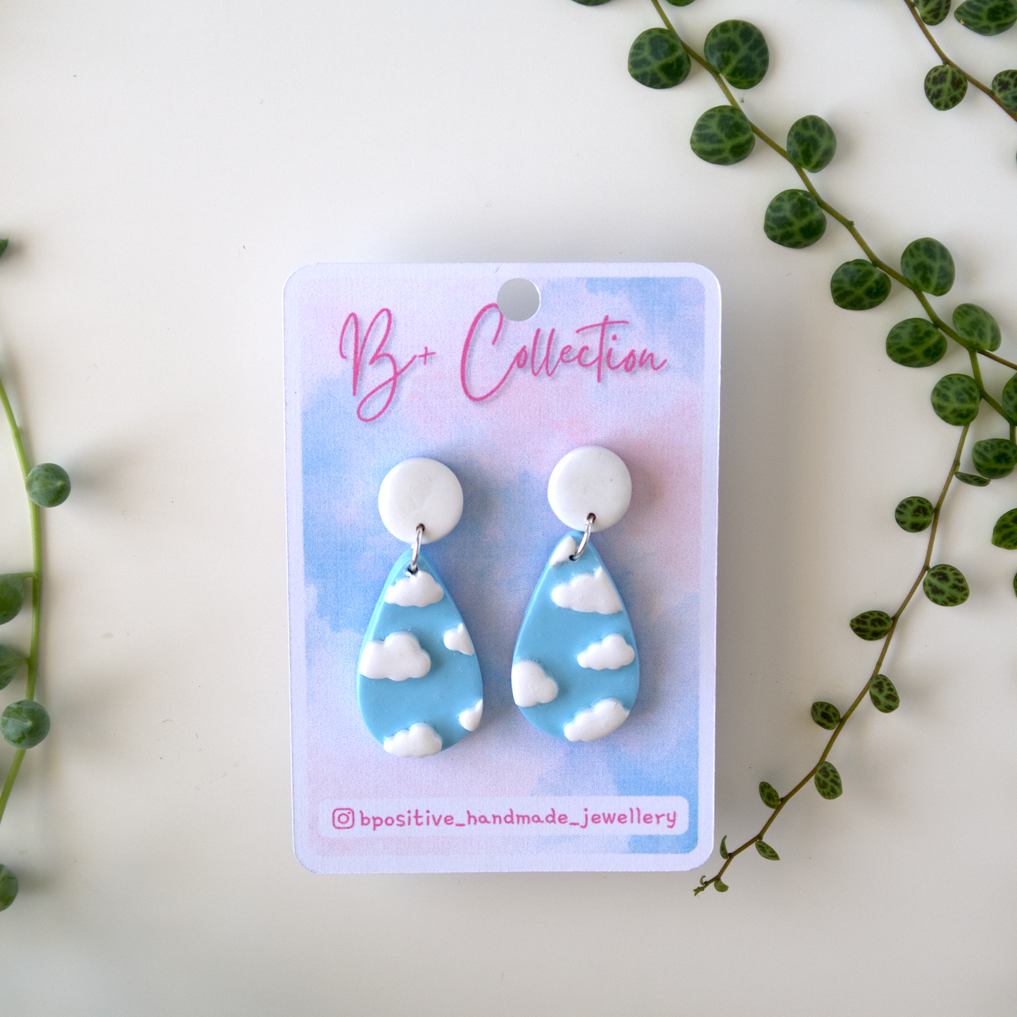 B+ Collection: Cloudy Sky Earrings