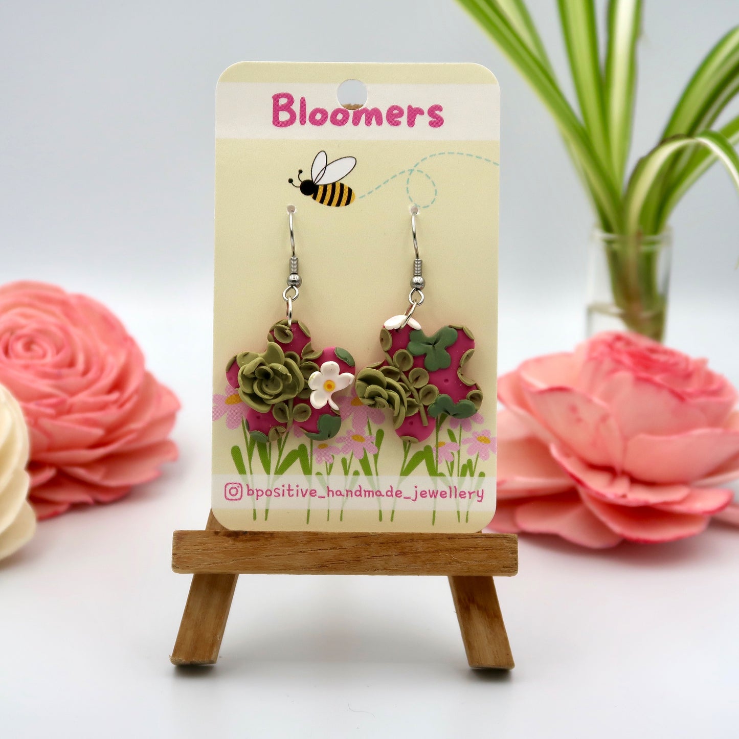 Bloomers: Pink & Green Florals