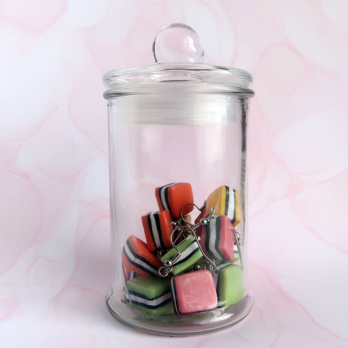 Foodies: Polymer Clay Liquorice Allsort Earrings