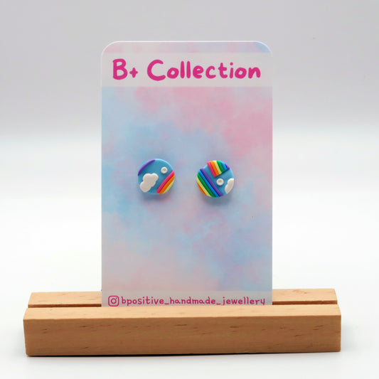 B+ Collection: Rainbow Sky Studs
