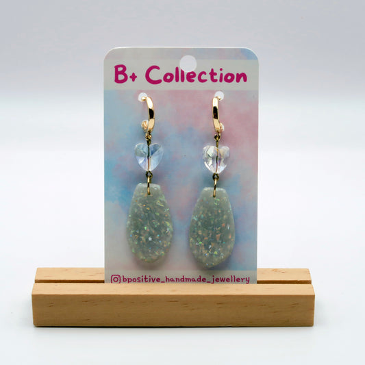 B+ Collection: Opal Inspired Pointed Drop Earrings