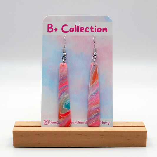 B+ Collection: Long Rainbow Agate Inspired Drops