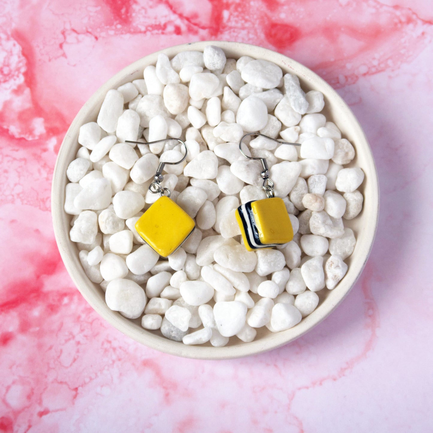 Foodies: Polymer Clay Liquorice Allsort Earrings