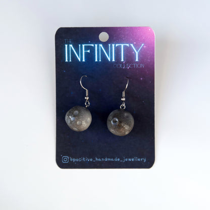 Infinity Collection: Polymer Clay Moon Earrings