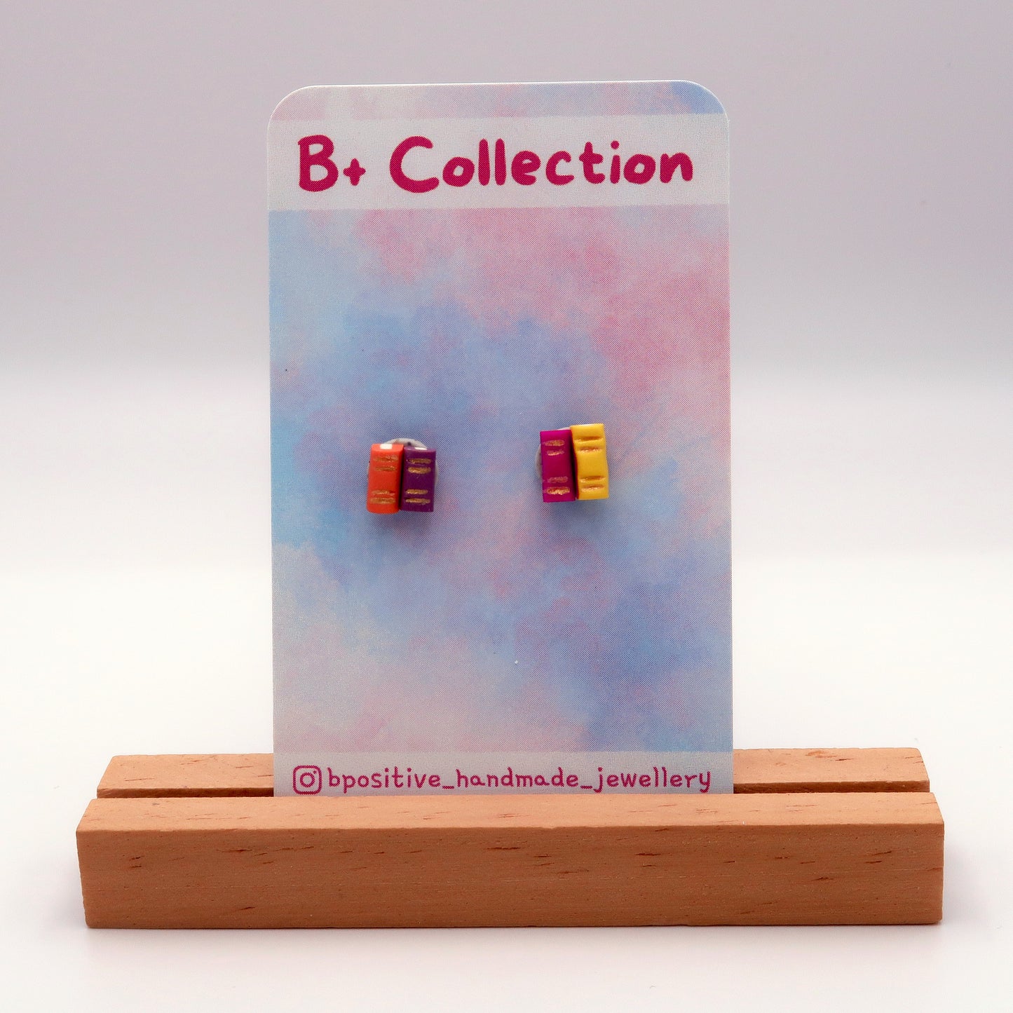 B+ Collection: Tiny Book Stack Studs