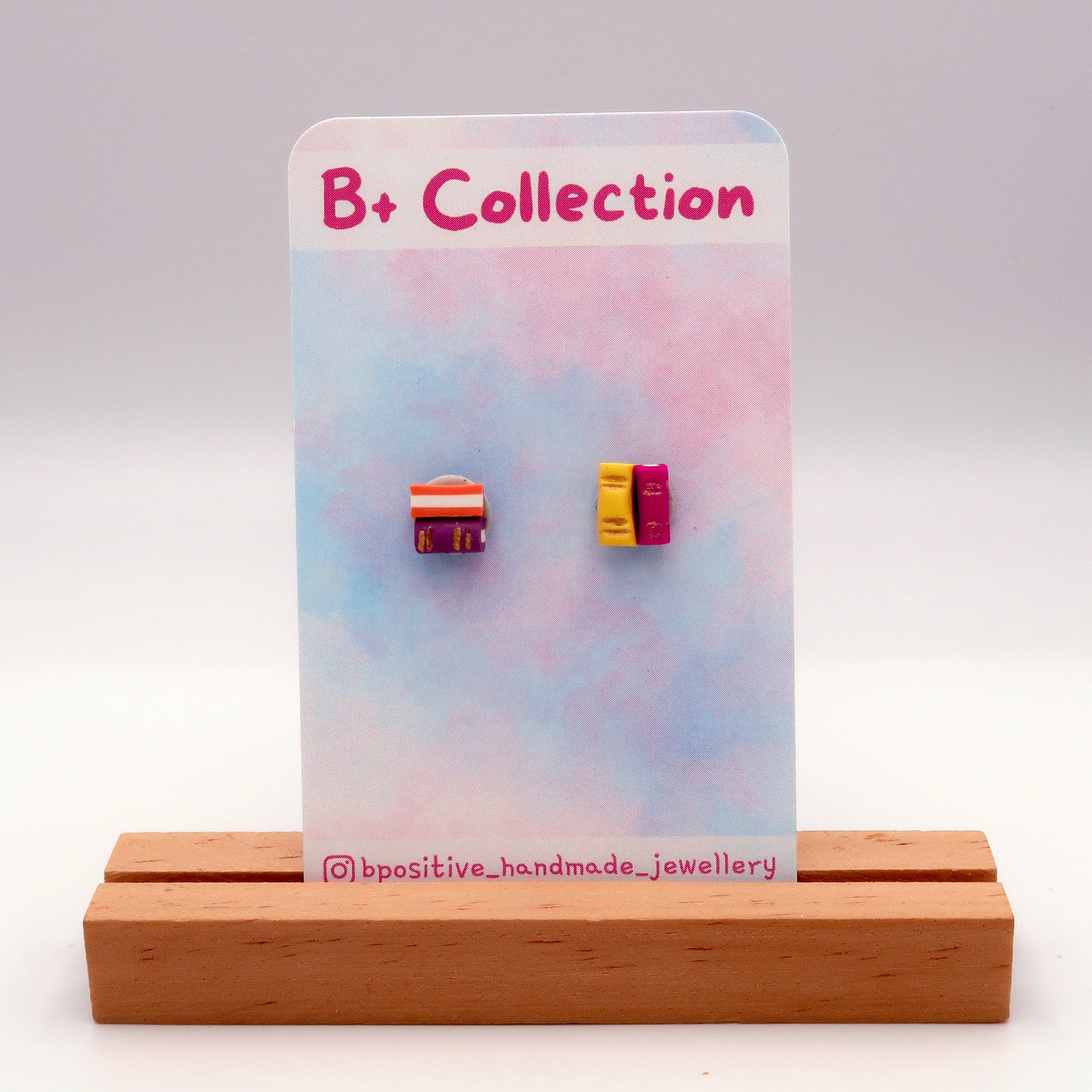 B+ Collection: Tiny Book Stack Studs